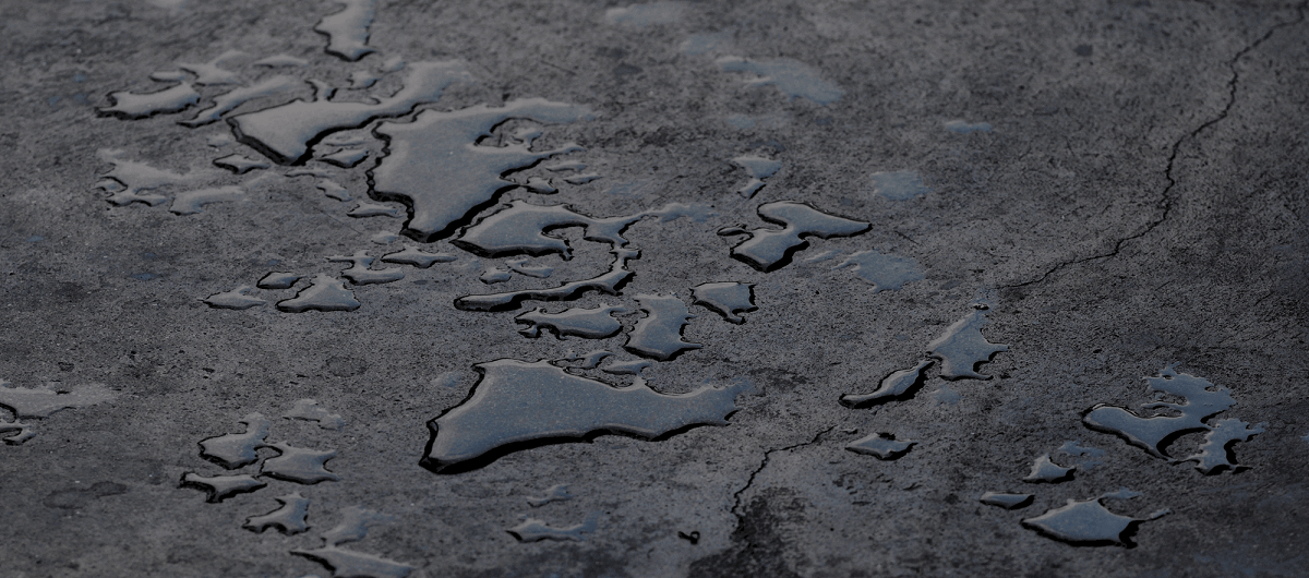 water on concrete